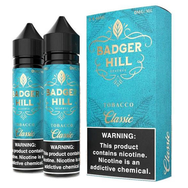 Badger Hill Reserve Series E-Liquid x2-60mL | 6mg Classic with packaging