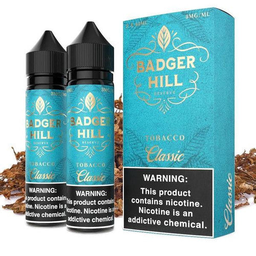 Badger Hill Reserve Series E-Liquid x2-60mL | 0mg Classic with packaging