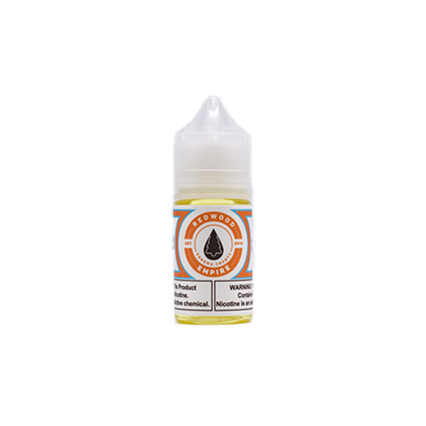 Redwood Salt Series E-Liquid 30mL Cliffside Ice Orange Blue bottle