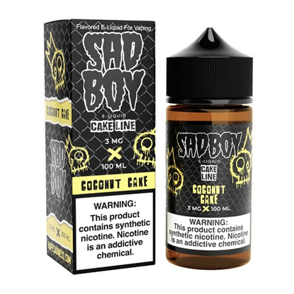 Sadboy Salt Series E-Liquid 30mL (Salt Nic) | Coconut Cake with packaging