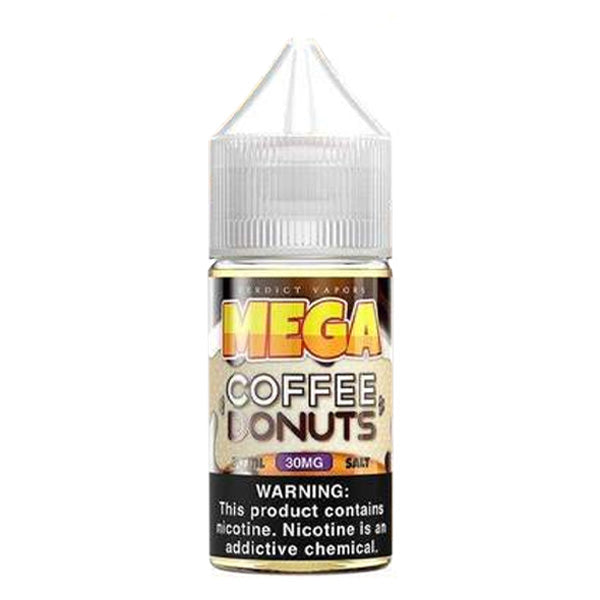 Mega E-Liquids Salt Series E-Liquid 30mL | 30mg Coffee Donuts Bottle