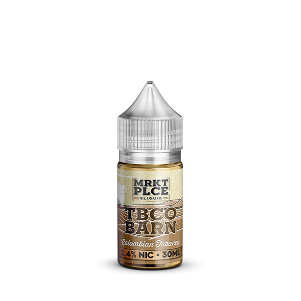 TBCO Barn by MRKT PLCE Salt Series E-Liquid 24mg | 30mL (Salt Nic) Colombian Tobacco