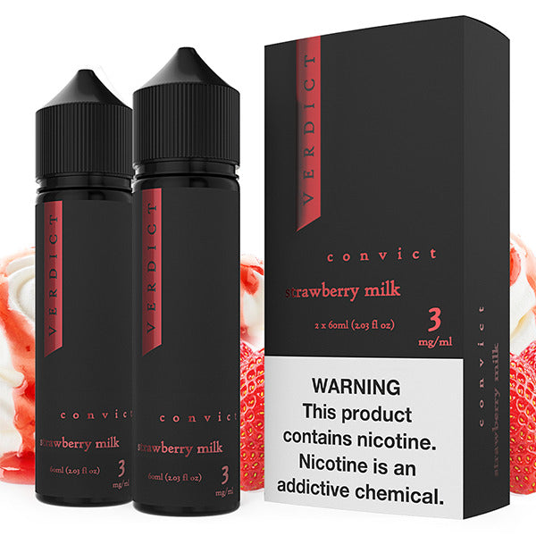 Verdict Series E-Liquid x2-60mL | 0mg Convict with packaging