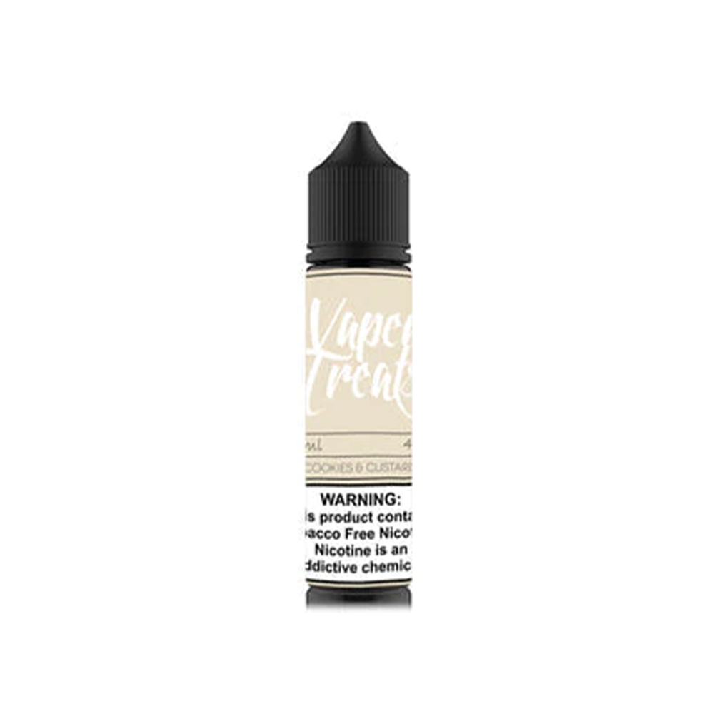 Vaper Treats Series E-Liquid 60mL | 0mg Cookies and Custard Bottle