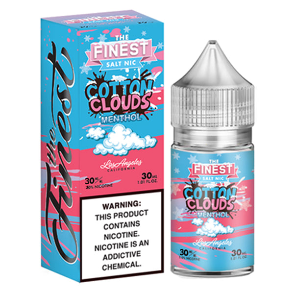 Finest Salt Series E-Liquid 30mL (Salt Nic) | 30mg Cotton Clouds Menthol with packaging