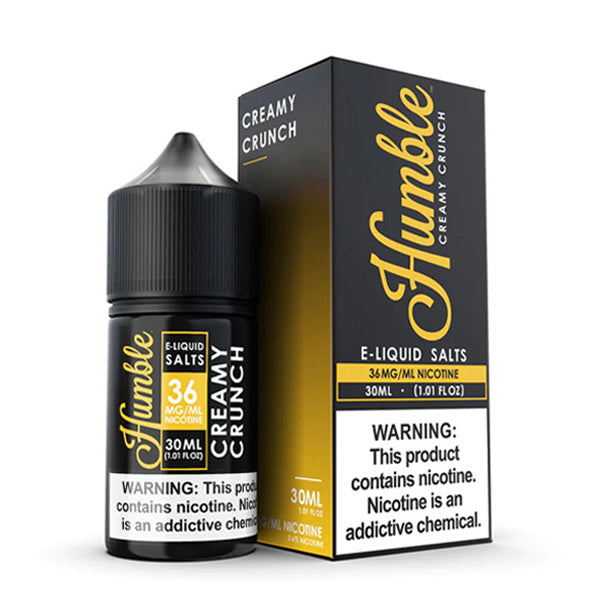 Humble Salt Series E-Liquid 36mg | 30mL (Salt Nic) Creamy Crunch with Packaging