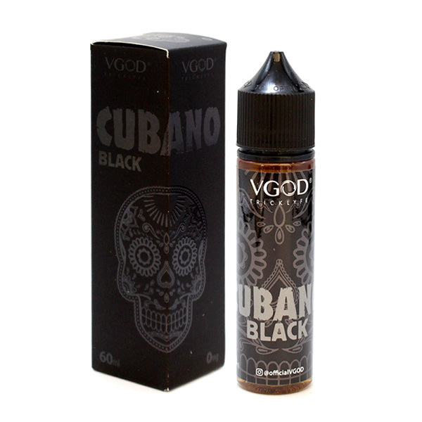 VGOD Series E-Liquid 60mL | 0mg Cubano Black with packaging