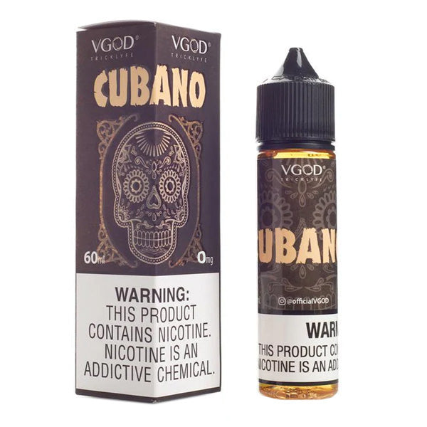 VGOD Series E-Liquid 60mL | 0mg Cubano with packaging