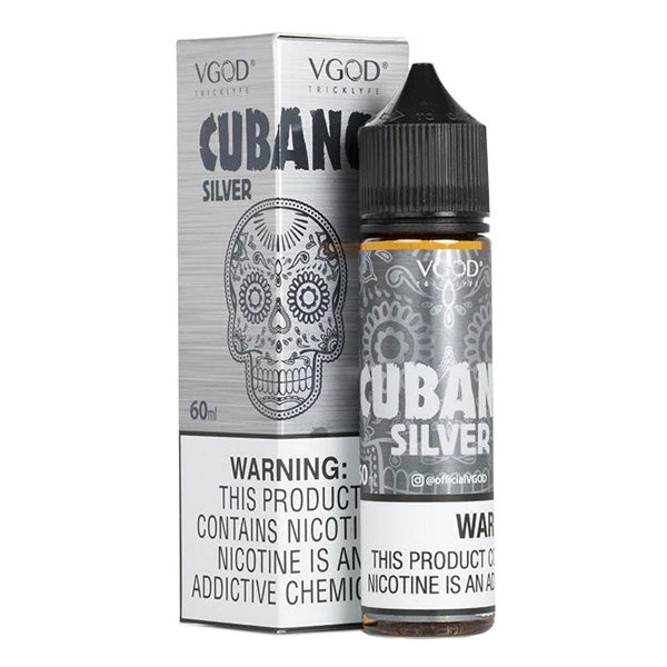 VGOD Series E-Liquid 60mL | 0mg Cubano Silver with packaging