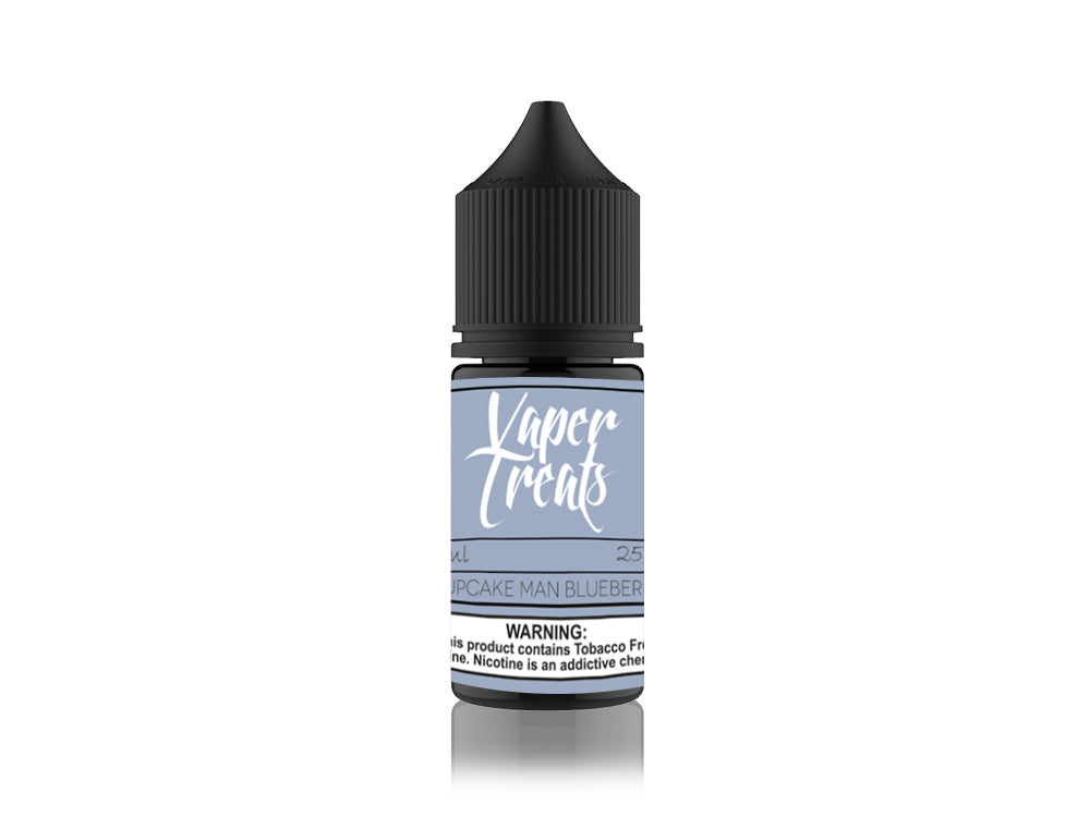 Vaper Treats Salt Series E-Liquid 30mL | 50mg Cupcake Man Blueberry Bottle