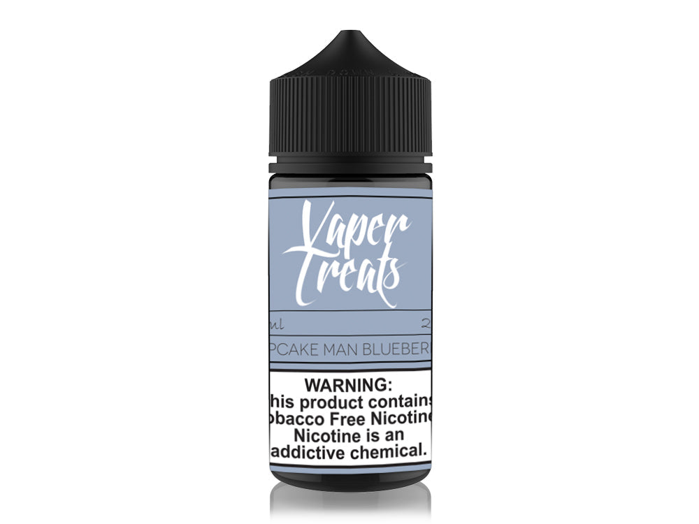 Vaper Treats Series E-Liquid 100mL | 0mg Cupcake Man Blueberry Bottle