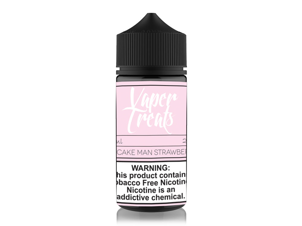 Vaper Treats Series E-Liquid 100mL | 0mg Cupcake Man Strawberry Bottle