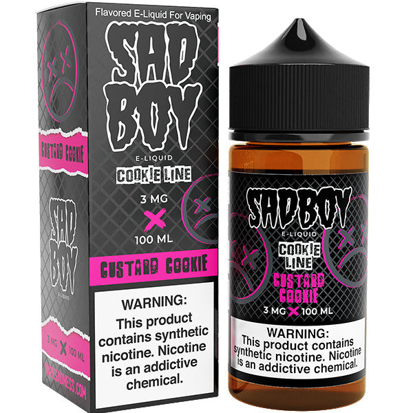 Sadboy Series E-Liquid 100mL | 0mg Custard Cookie