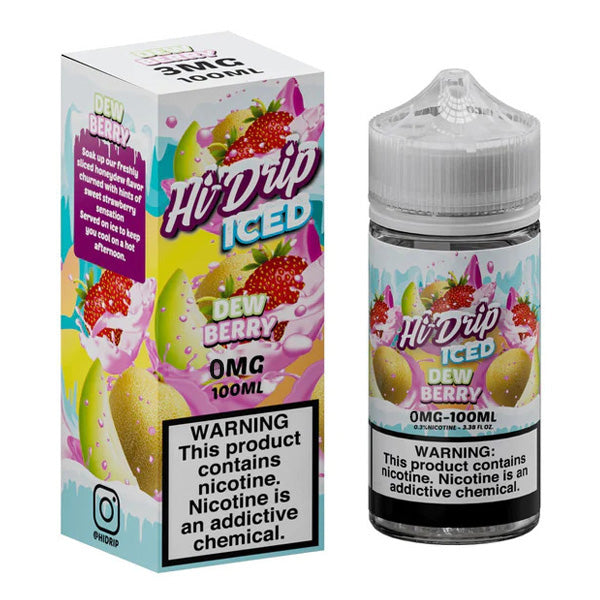 Hi-Drip Series E-Liquid 100mL (Freebase) | Dew Berry with packaging