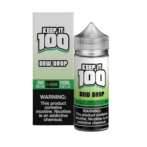 Keep It 100 TFN Series E-Liquid 3mg | 100mL (Freebase) Dew Drop with Packaging