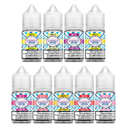 Dinner Lady TFN Salt Series E-Liquid 30mL Group Photo