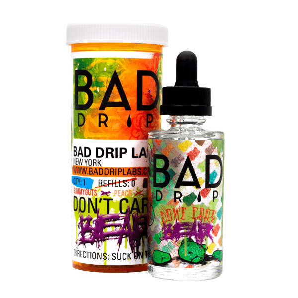 Bad Drip Series E-Liquid 60mL (Freebase) Don't Care Bear with Packaging