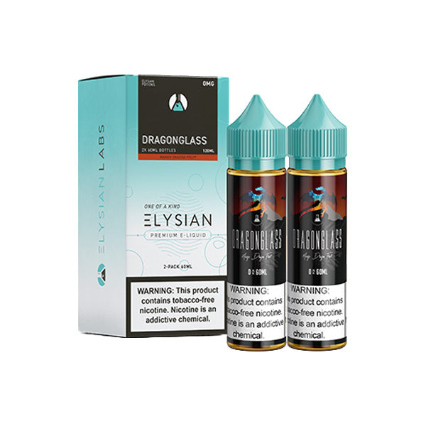 Elysian Series E-Liquid 120mL (Freebase) | 0mg Dragon Glass with packaging