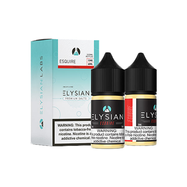 Elysian Salt Series E-Liquid x2-30mL (Salt Nic) | 12mg Esquire with packaging