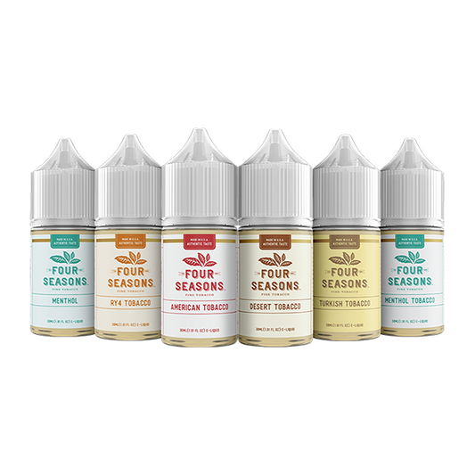 Four Seasons Series E-Liquid 30mL (Freebase) Group Photo