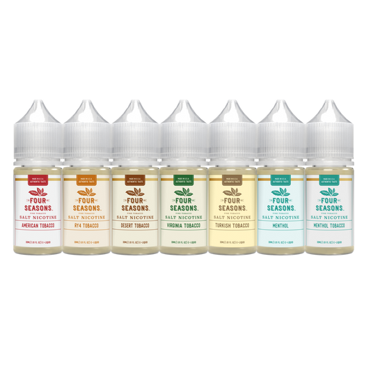 Four Seasons Salt Series E-Liquid 30mg | 30mL (Salt Nic) Group Photo