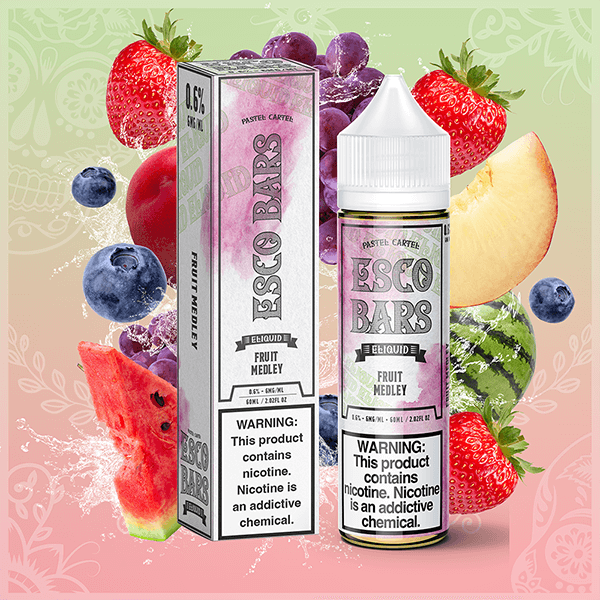 Esco Bars E-Liquid 0mg | 60mL (Freebase) Fruit Medley with Packaging