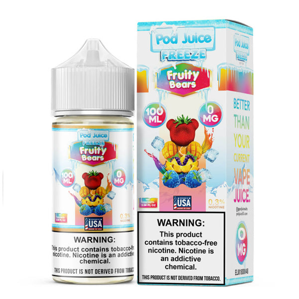 Pod Juice TFN Hyde Series E-Liquid 0mg | 100mL (Freebase) Fruity Bears Freeze with Packaging