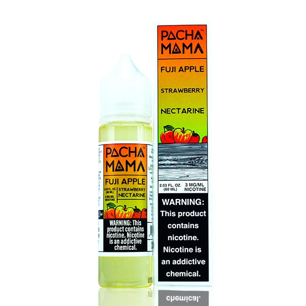 Pachamama TFN Series E-Liquid 0mg | 60mL (Freebase) Fuji Apple Strawberry Nectarine with Packaging