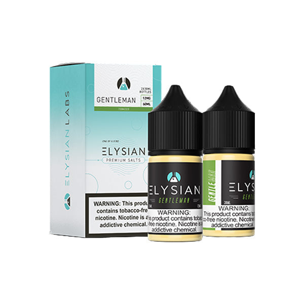 Elysian Salt Series E-Liquid x2-30mL (Salt Nic) | 12mg Gentleman with packaging