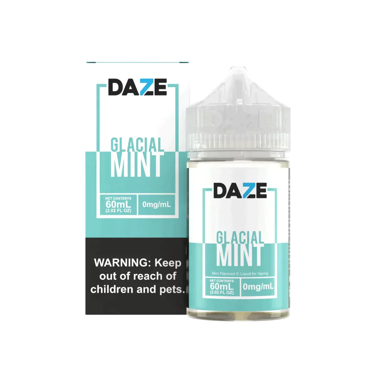 7Daze TF-Nic Series E-Liquid 60ml (Freebase) | 3mg Glacial Mint with Packaging