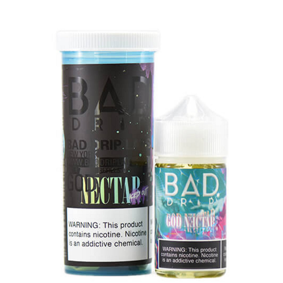 Bad Drip Series E-Liquid 60mL (Freebase) | 6mg God Nectar Iced Out with packaging