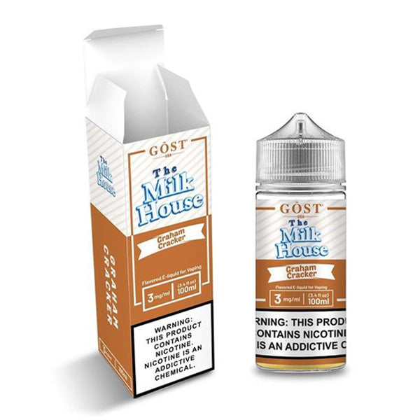 The Milk House Series E-Liquid 100mL (Freebase) | 3mg Graham Cracker with Packaging