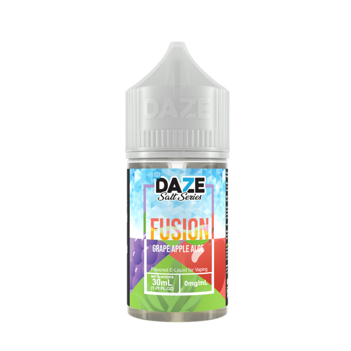 7Daze Fusion Salt Series E-Liquid 30mL (Salt Nic) | 30mg Grape Apple Aloe Iced