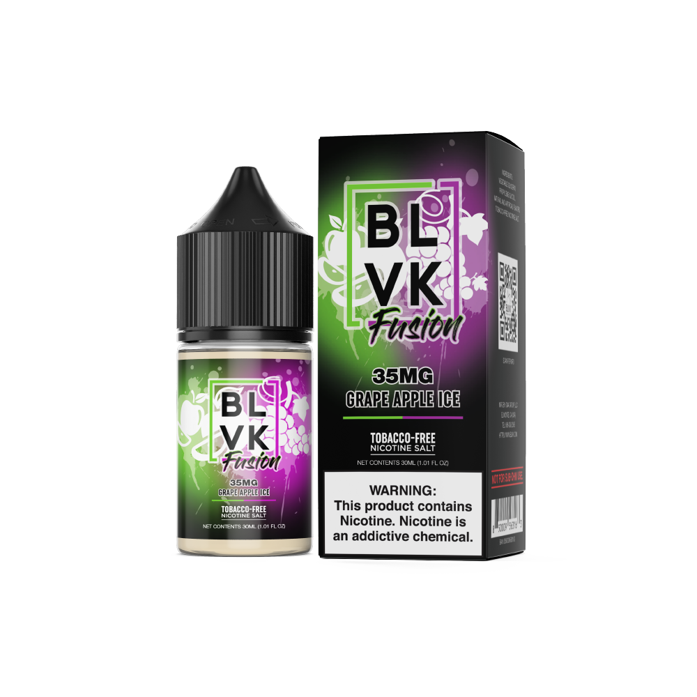 BLVK TFN Salt Series E-Liquid 30mL (Salt Nic) Grape Apple Ice with Packaging