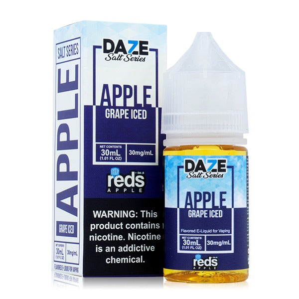 Reds Salt Series E-Liquid 30mL Salt Nic 30mg Grape Iced with Packaging