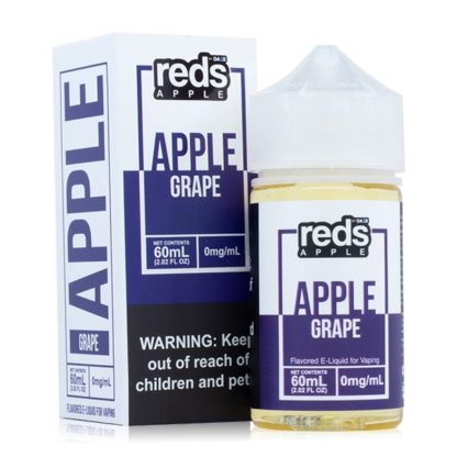 Reds Apple Series E-Liquid 60mL (Freebase) | 6mg Grape with Packaging