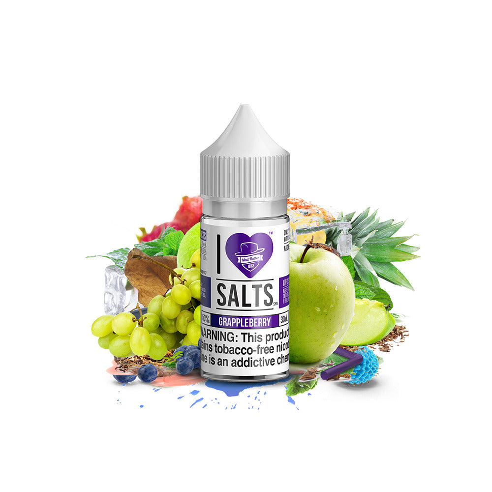 I Love Salts TFN Salt Series E-Liquid 30mL Grappleberry bottle