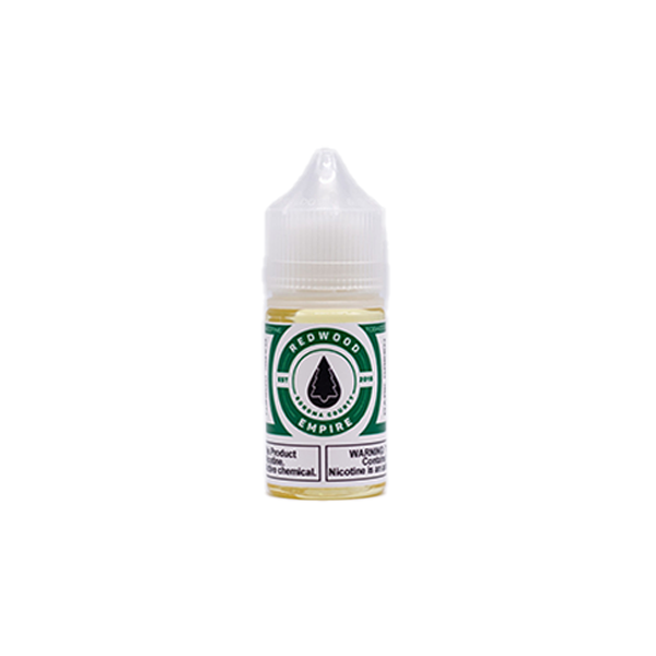 Redwood Salt Series E-Liquid 30mL Green Glass Dark Green bottle