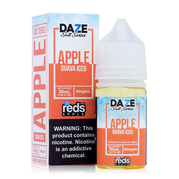 Reds Salt Series E-Liquid 30mL Salt Nic 30mg Guava Iced with Packaging