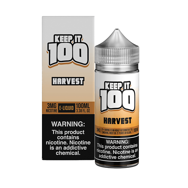 Keep It 100 TFN Series E-Liquid 3mg | 100mL (Freebase) Harvest with Packaging