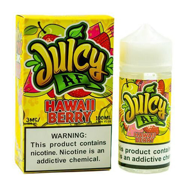 Juicy AF TFN Series E-Liquid 100mL (Freebase) | 3mg Hawaii Berry with packaging