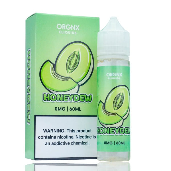 ORGNX Series E-Liquid 3mg | 60mL (Freebase) Honeydew With Packaging