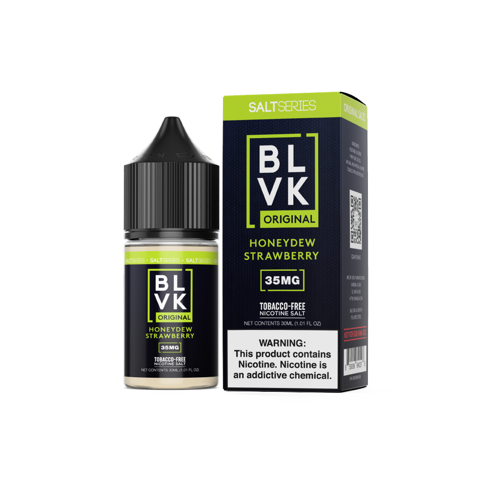 BLVK TFN Salt Series E-Liquid 30mL (Salt Nic) | Honeydew Strawberry with packaging