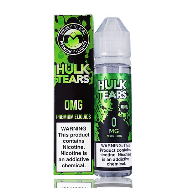 Mighty Vapors Series E-Liquid 60mL Hulk Tears with packaging