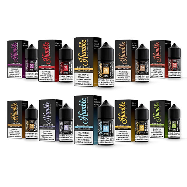 Humble Salt Series E-Liquid 36mg | 30mL (Salt Nic) Group Photo