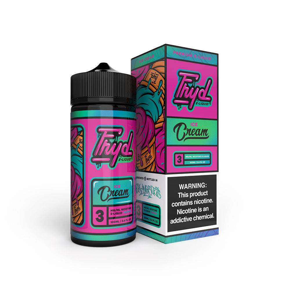 FRYD Series E-Liquid 100mL | 0mg Ice Cream with packaging