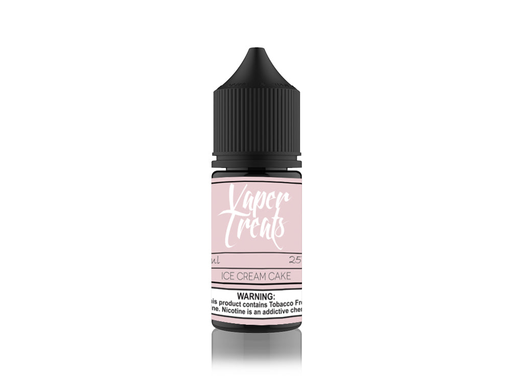 Vaper Treats Salt Series E-Liquid 30mL | 25mg Ice Cream Cake Bottle