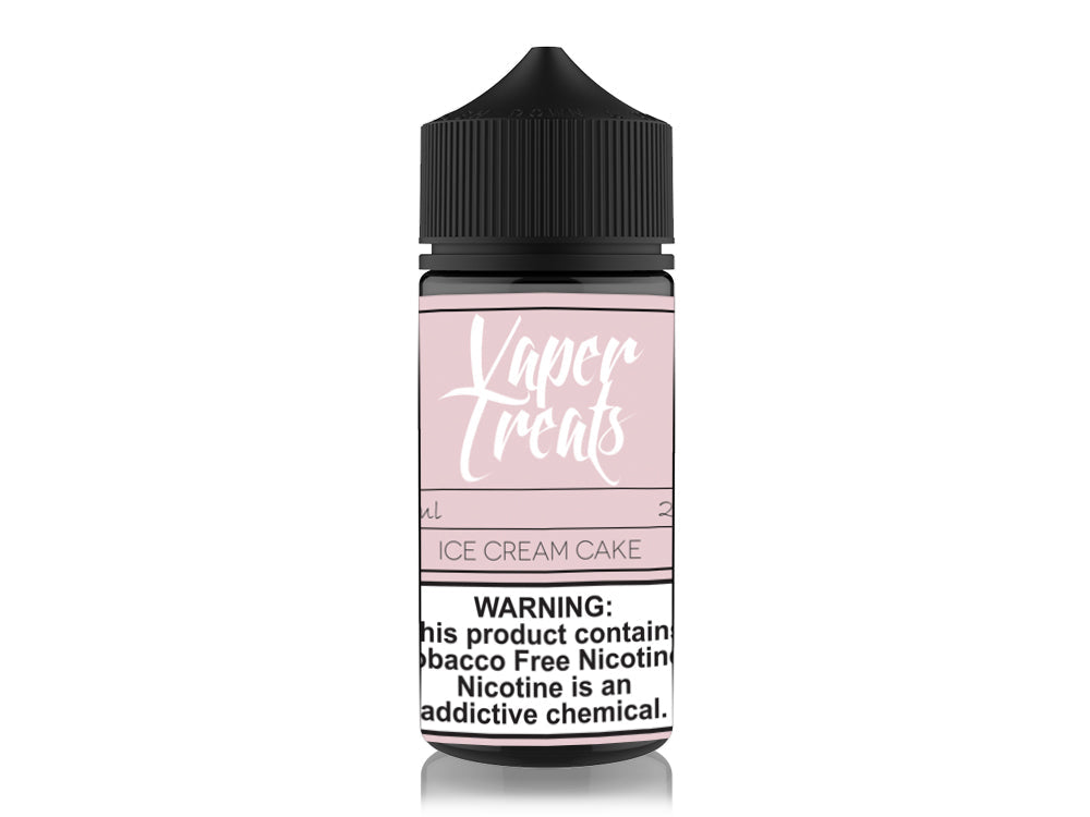 Vaper Treats Series E-Liquid 100mL | 0mg Ice Cream Cake Bottle