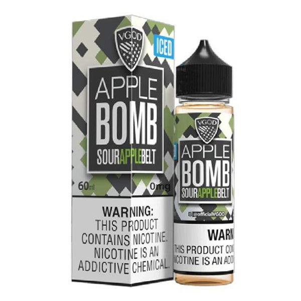 VGOD Series E-Liquid 60mL | 0mg Iced Apple Bomb with packaging