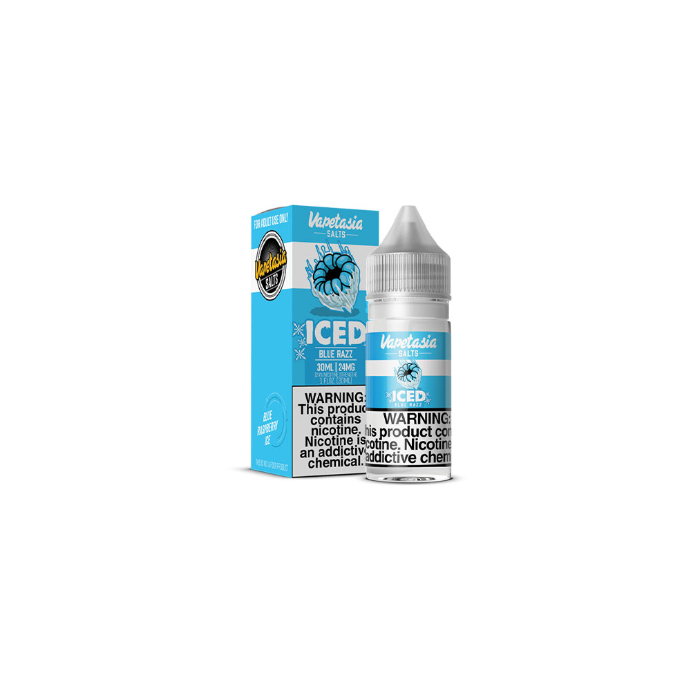 Vapetasia Salt Series E-Liquid 30mL | 48mg Iced Blue Razz